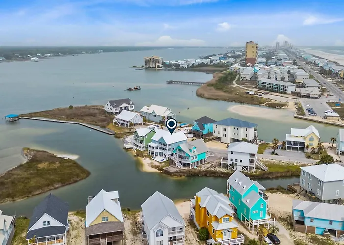 Remodeled Lagoon-front With Decks Views Paddleboat Gulf Shores